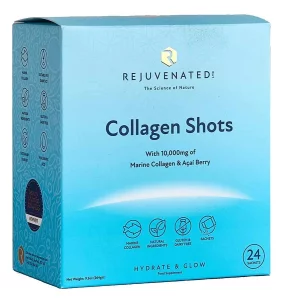 Коллаген шоты для красивой кожи с ягодами Асаи Rejuvenated Сollagen Powder 10 000 Mg Per Serving, 24 саше