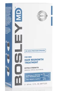 Спрей с миноксидилом 5% для восстановления роста волос у мужчин Bosley MD Hair Regrowth Treatment for Men, 2х60 мл