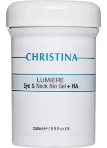 Гель Люмире по уходу за кожей вокруг глаз и шеи Christina Lumiere Eye&Neck Bio Gel + HA, 250 мл