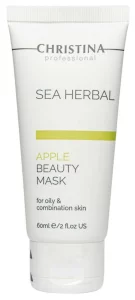 Яблочная маска для жирной и комбинированной кожи Christina Sea Herbal Apple Beauty Mask, 60 мл