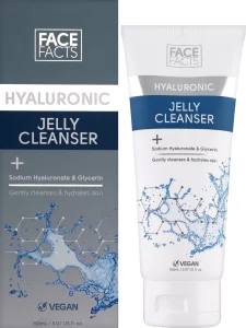 Желе для очистки лица с гиалуроновой кислотой Face Facts Hyaluronic Jelly Cleanser, 150 мл