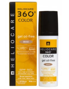 Сонцезахисний гель з тоном на водній основі Cantabria Heliocare 360 ​​º Gel Oil Free Color SPF 50+