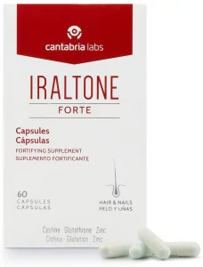 Капсулы для лечения ослабленных волос и ногтей Cantabria Iraltone Forte Capsules, 60 шт