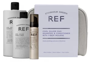 Набор с косметичкой "Для белых волос" REF Beauty Bag Cool Silver