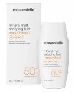 Мінеральний крем антивіковий крем Mesoestetic Mineral Matt Antiaging Fluid SPF 50+, 50 мл