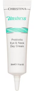 Денний крем для шкіри навколо очей та шиї Christina Unstress Probiotic Eye&Neck Day Cream SPF 8, 30 мл