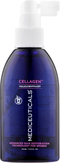 Стимулююча сироватка для росту волосся та здоров'я шкіри голови Mediceuticals Cellagen, 125 мл