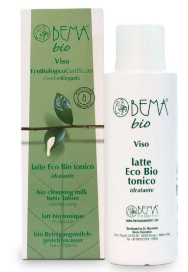 Біомолочко для обличчя, що очищає та зволожує Bema Cosmetici Bema Viso Antiage Moisturizing Bio Cleansing Milk Tonic Lotion