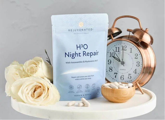 Активные капсулы для ночного восстановления и увлажнения кожи Rejuvenated H3O Night Repair, 30 капсул