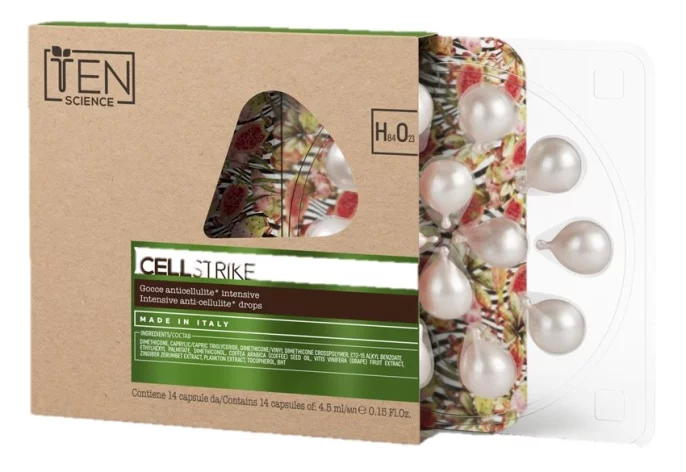 Интенсивные Антицеллюлитные капсулы Ten Science Ten Intensive Anti-cellulite Drops, 14 капсул