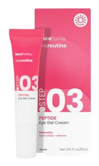 Пептидний гель-крем для шкіри навколо очей Face Facts The Routine Peptide Eye Gel Cream, 15 мл