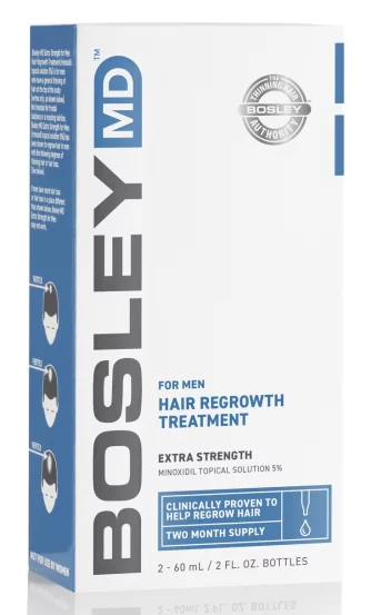 Підсилювач росту волосся (Міноксиділ 5%) для чоловіків Bosley Hair Regrowth Treatment, 2х60 мл
