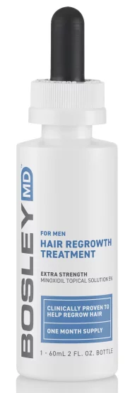 Підсилювач росту волосся (Міноксиділ 5%) для чоловіків Bosley Hair Regrowth Treatment, 2х60 мл
