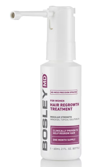 Спрей з міноксидилом 2% для відновлення росту волосся у жінок Bosley Hair Regrowth Treatment, 2х60 мл
