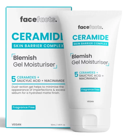 Увлажняющий гель с керамидами для воспаленной кожи Face Facts Ceramide Blemish Gel Moisturiser, 50 мл