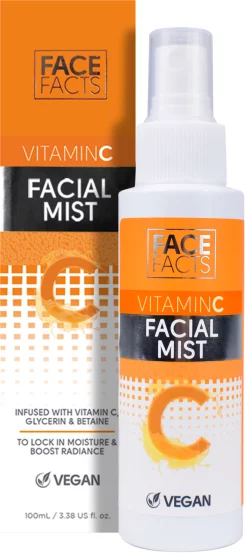 Тонизирующее и освежающее средство для лица с витамином C Face Facts Vitamin C Facial Mist, 100 мл