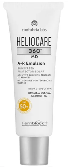 Солнцезащитная эмульсия для кожи подвержена покраснениям Cantabria Heliocare 360 MD A-R Emulsion SPF 50+, 50 мл