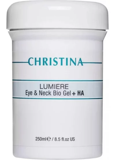 Гель Люмире по уходу за кожей вокруг глаз и шеи Christina Lumiere Eye&Neck Bio Gel + HA, 250 мл