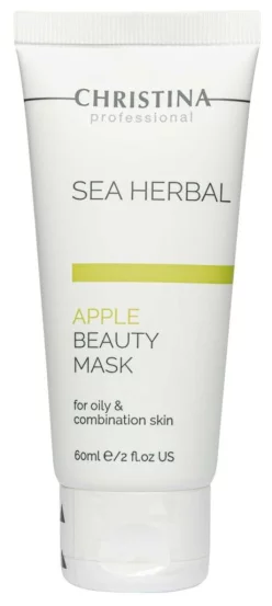 Яблучна маска для жирної та комбінованої шкіри Christina Sea Herbal Apple Beauty Mask, 60 мл