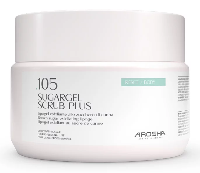 Скраб-ексфоліант для тіла з коричневим цукром Arosha 105 Sugargel Scrub Plus, 500 мл