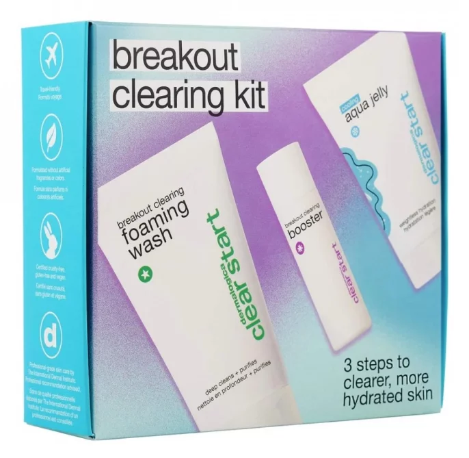 Лікувальний набір Очищення та догляд за проблемною шкірою Dermalogica Clear Start Breakout Clearing Kit