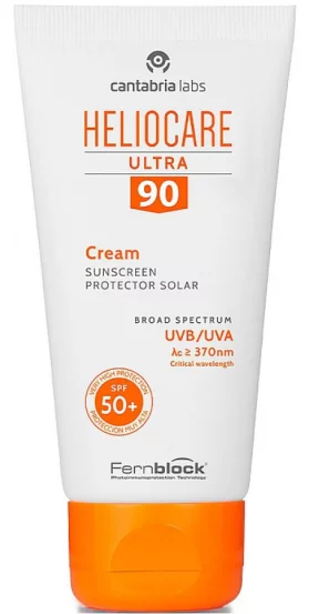 Солнцезащитный крем для нормальной и сухой кожи лица Cantabria Heliocare Ultra Cream SPF 90, 50 мл
