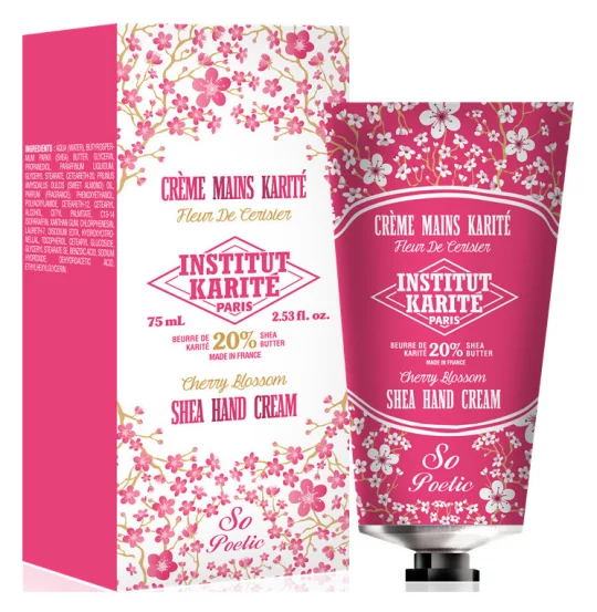 Крем для рук Institut Karite Paris Light Shea Hand Cream Cherry Blossom, 30 мл