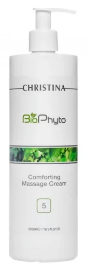Заспокійливий масажний крем для обличчя (крок 5) Christina Bio Phyto Comforting Massage Cream, 500 мл