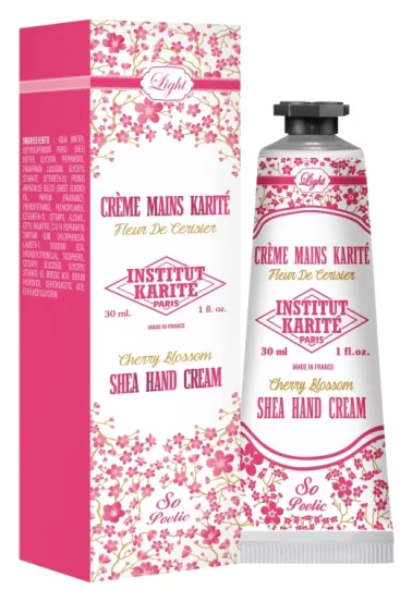 Крем для рук Institut Karite Paris Light Shea Hand Cream Cherry Blossom, 30 мл