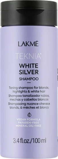Тонирующий шампунь Lakme Teknia White Silver Shampoo, 100 мл