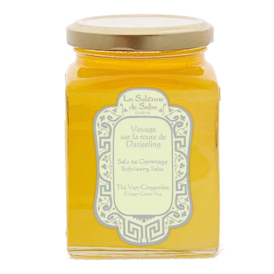 Гоммаж для тела соляной La Sultane De Saba с имбирем и зеленым чаем,