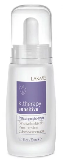 Нічний лосьйон для чутливої ​​шкіри голови та волосся Lakme K.Therapy Relaxing Sensitive Night Drops, 30 мл