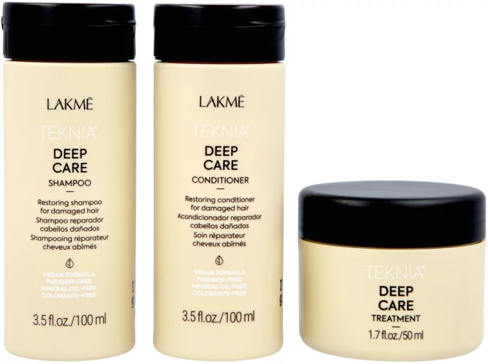 Дорожній набір для відновлення сухого та пошкодженого волосся Lakme Teknia Deep Care Travel Pack