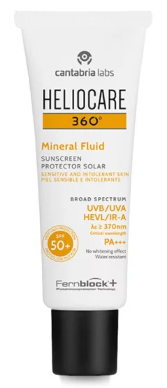 Сонцезахисний мінеральний флюїд Cantabria Heliocare 360 ​​Mineral Fluid, 50 мл