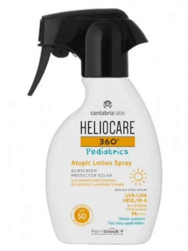 Дитячий лосьйон для атопічної шкіри Cantabria Heliocare 360&ordm; Pediatrics Atopic Lotion Spray SPF 50, 250 мл