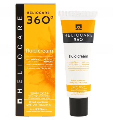Сонцезахисний крем-флюїд для всіх типів шкіри Cantabria Heliocare 360º Fluid Сream SPF 50+, 50 мл