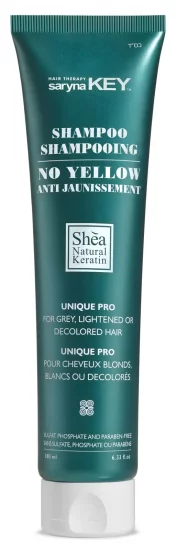 Шампунь для нейтрализации желтого пигмента Saryna Key Unique Pro No-Yellow Shampoo, 180 мл