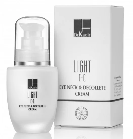 Крем для области вокруг глаз и шеи Dr.Kadir Light E+C Eye Neck & Decollete Cream, 30 мл