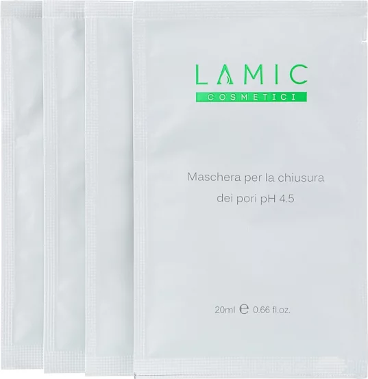 Маска для закрытия пор Lamic Maschera per la chiusura dei pori pH 4.5, 4 шт